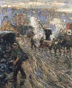Ernest Lawson Building the New York Germany oil painting artist